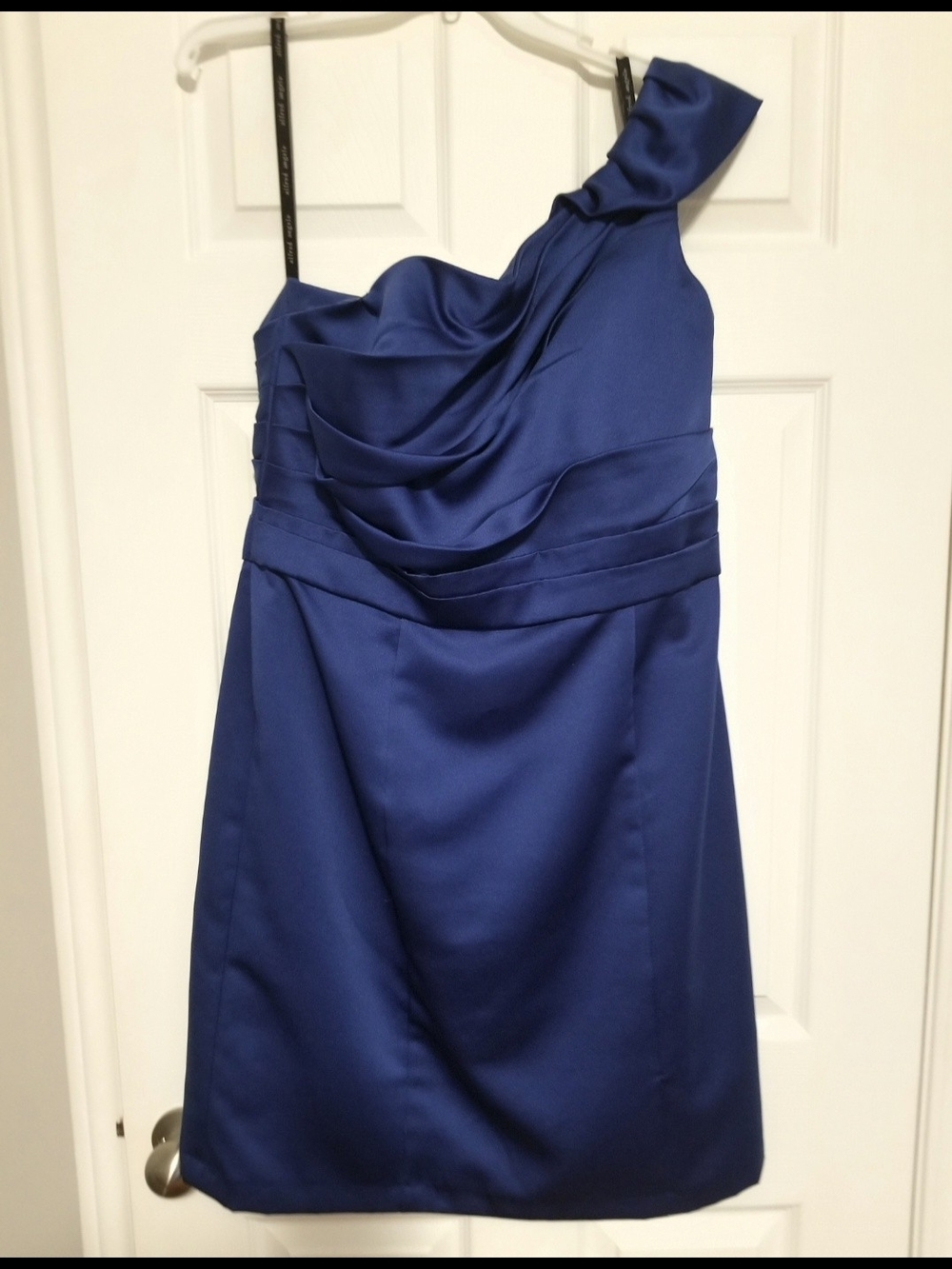 Alfred Angelo One Shoulder Royal Blue Dress Size 16